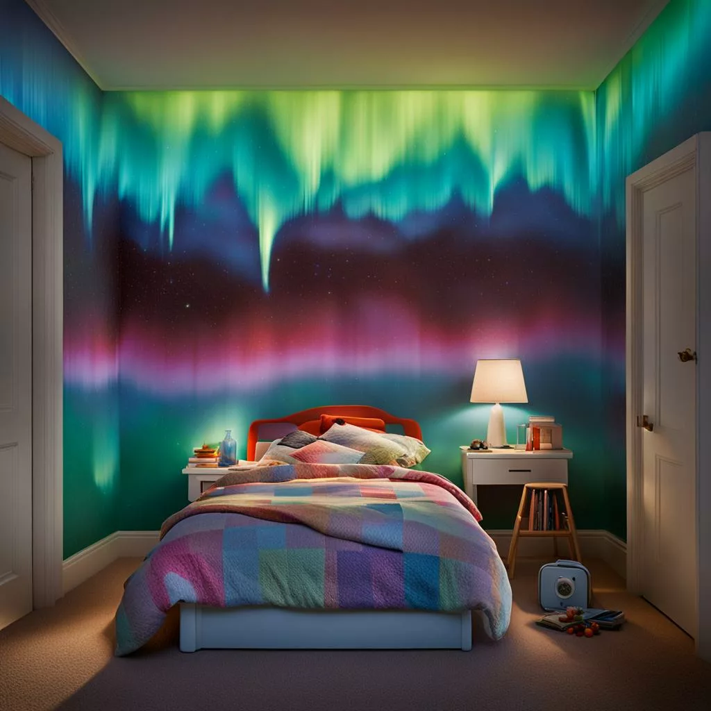 cozy room with plug in night light